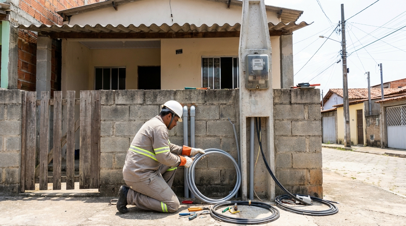 Instalação de Poste Padrão em Montes Claros‑MG